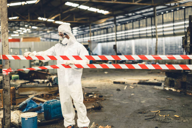 Professional Biohazard technician working in Little Rock, AR